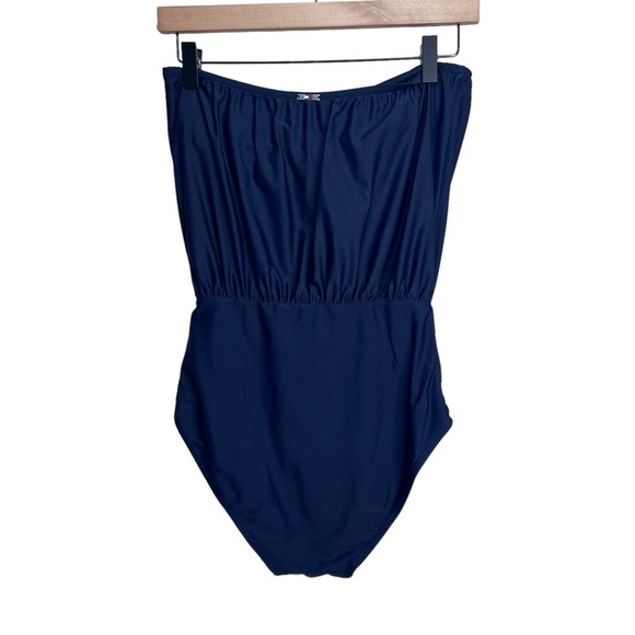 Tommy Hilfiger Navy Blue Strapless Swimsuit Size 8 - Picture 6 of 9
